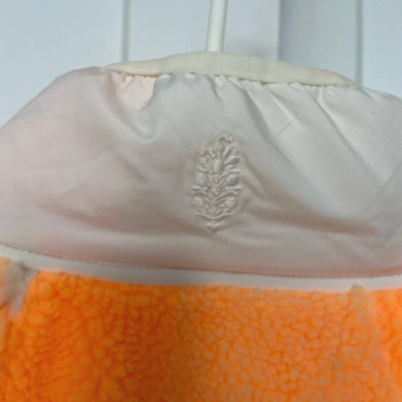 Free People Movement Hit the Slopes Printed Pullover; Orange and White Combo; XS - Picture 10 of 11